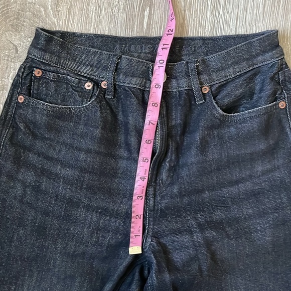 American Eagle 90s boyfriend black denim jeans size 2 - Picture 7 of 10